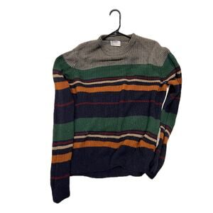 Old Navy Striped Multi Color Knit Sweater Mens Med